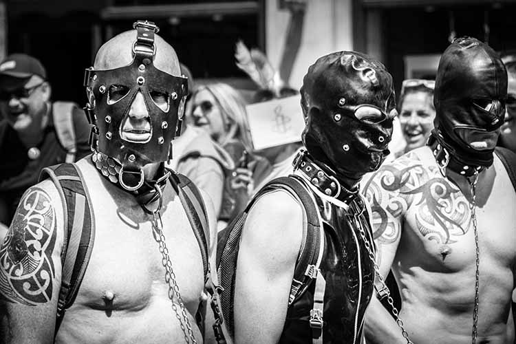 The leather parade group