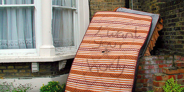 Fly tipped sofa on the streets of London