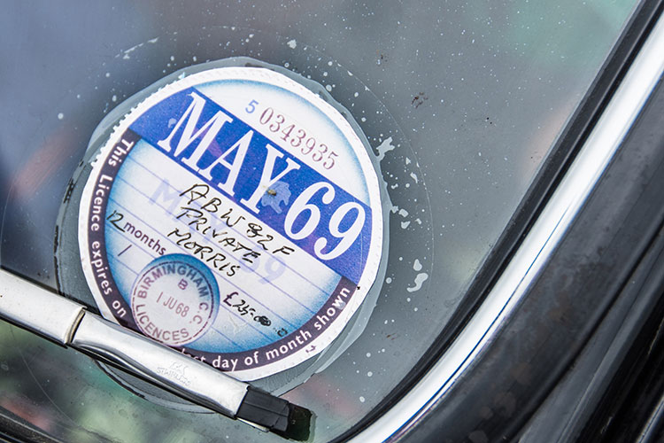 The Summer of '69 car tax disc