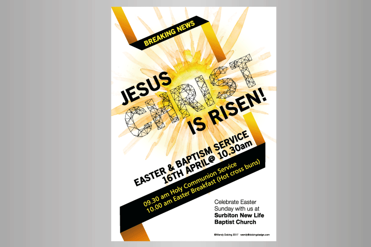 Easter poster in A4