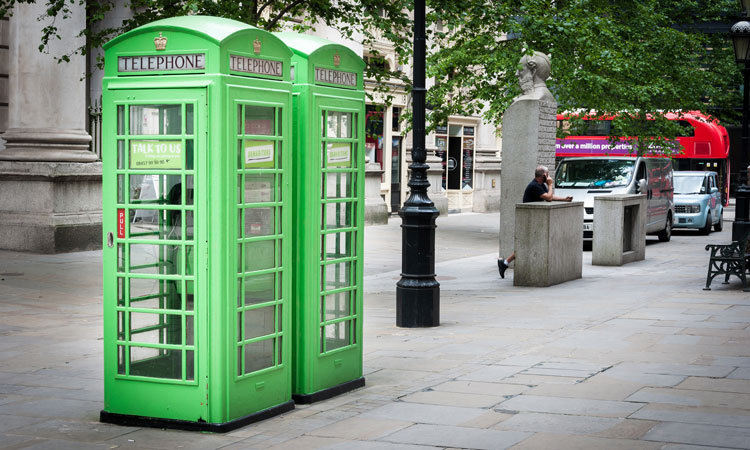 Green phone boxes
