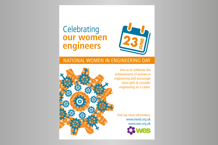Women in engineering poster in A4