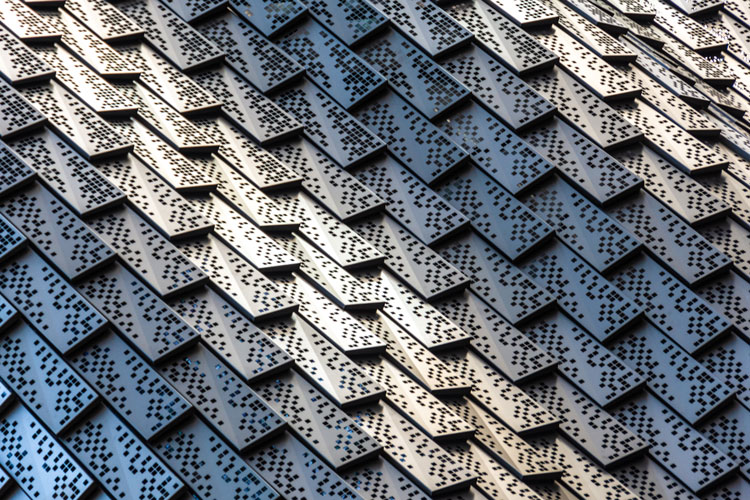 Architectural tiles pattern like a wave