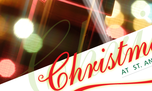 Christmas promotional poster for church services 2010